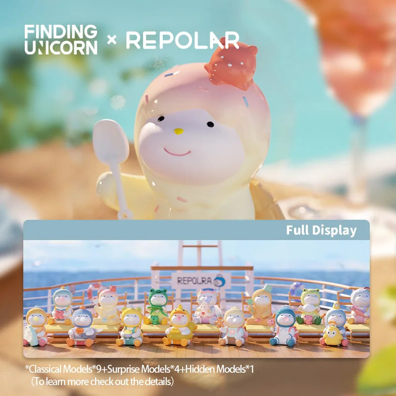 Finding Unicorn REPOLAR Wonderful Summer Trip Series Blind Box – Collectible Mystery Figures