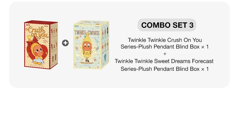 POP MART Twinkle Twinkle Crush On You & Sweet Dreams Forecast Plush Pendant Blind Box Combo