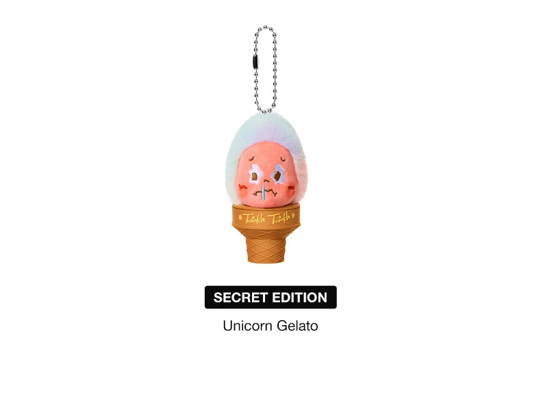 POP MART MOON GELATO Ice Cream Plush Pendant Blind image 9
