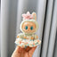 Labubu 17cm Plush Doll Clothes Outfit | K-Pop Inspired Overalls & Party Accessories (Clothing Only)