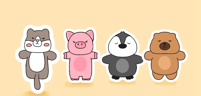 19cm Kawaii Animal Plush Wrist Rest Pad