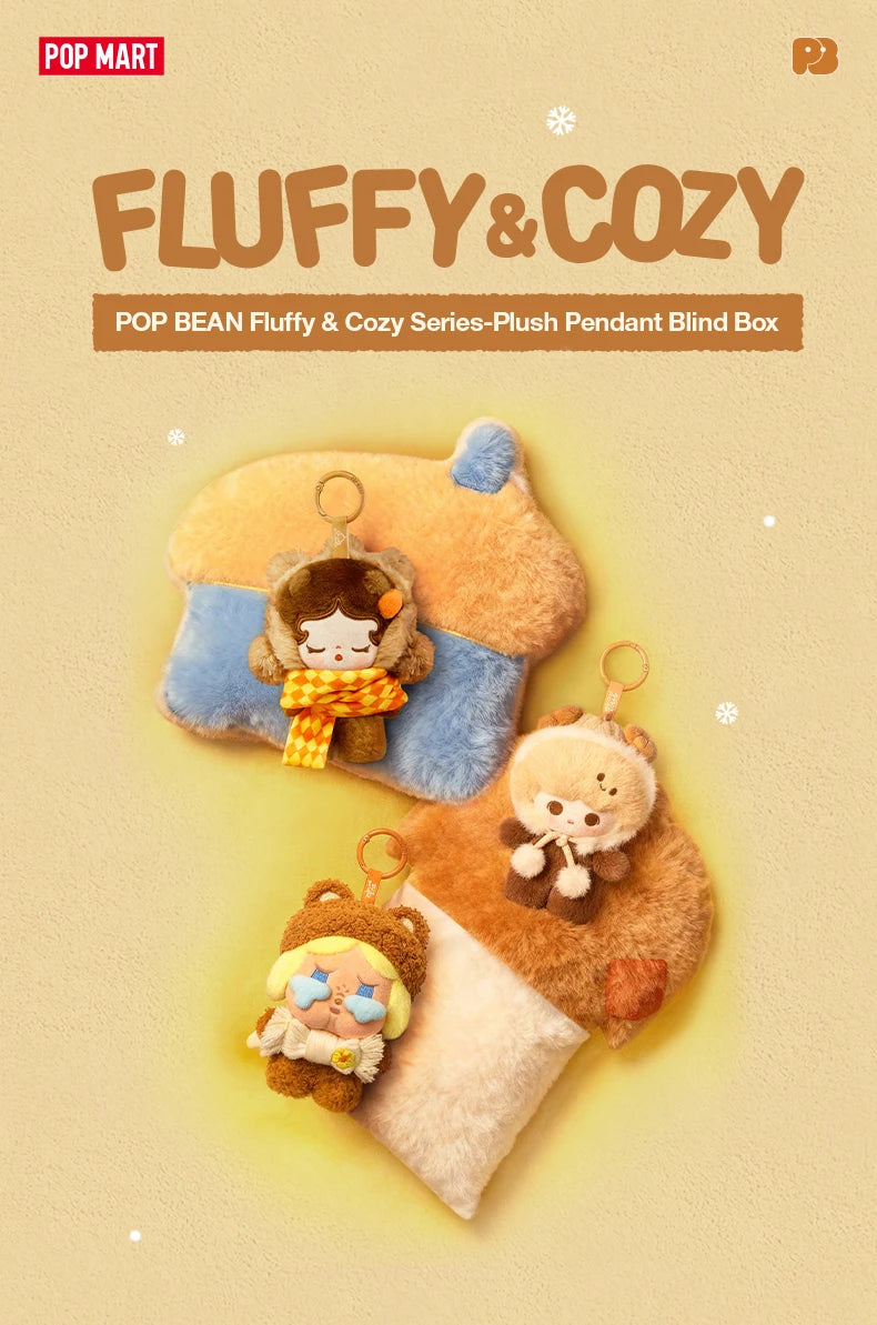 POP MART POP BEAN Fluffy & Cozy Plush Pendant Blind Box