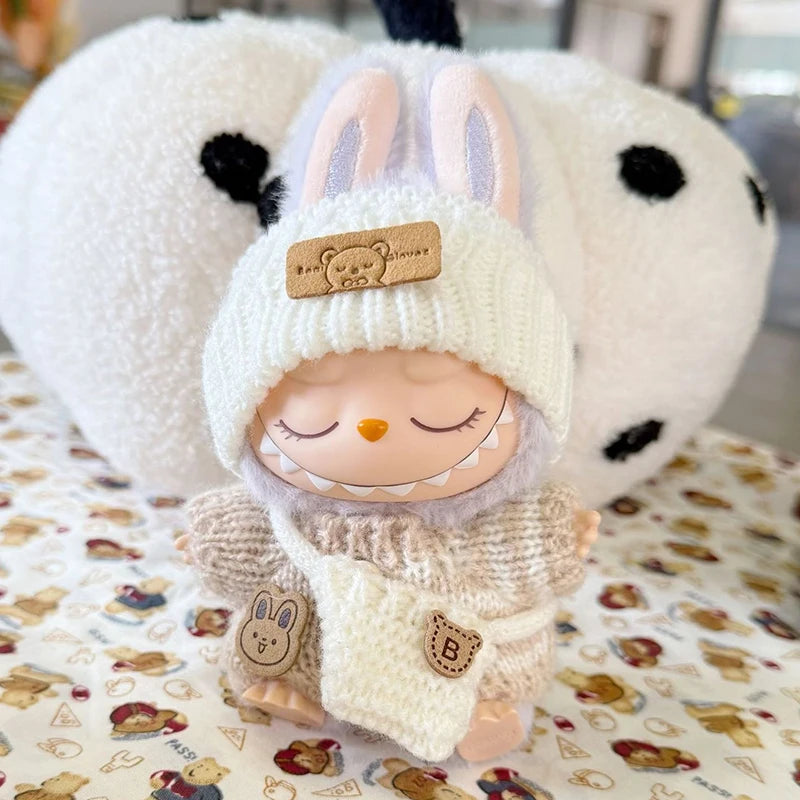 Labubu 17cm Doll Clothes Outfit Set | V1 V2 V3 Sitting Accessories & Designer Clothing