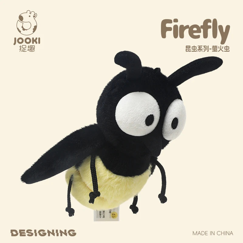 Cute Cartoon Insect Plush Toy Collection – Caterpillar, Firefly, Dragonfly, Mosquito, Cockroach