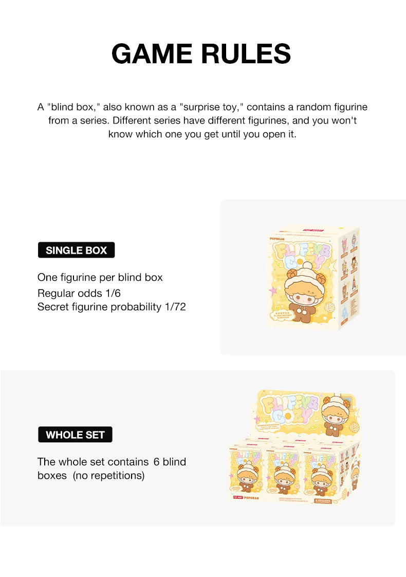 POP MART POP BEAN Fluffy & Cozy Plush Pendant Blind Box