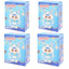 Four identical boxes of a toy named 'Samuel' on a white background