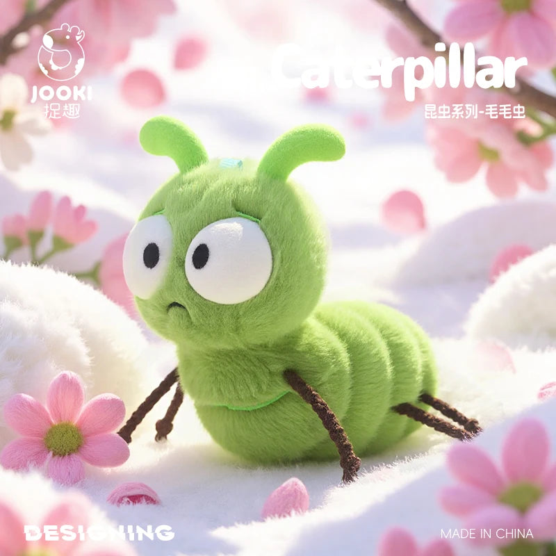 Cute Cartoon Insect Plush Toy Collection – Caterpillar, Firefly, Dragonfly, Mosquito, Cockroach