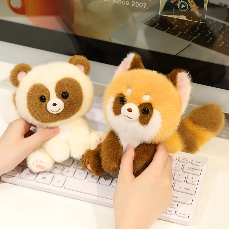 Cute Sitting Animals Plush – Red Panda, Fox, Sloth, Cat, Capybara & Pig