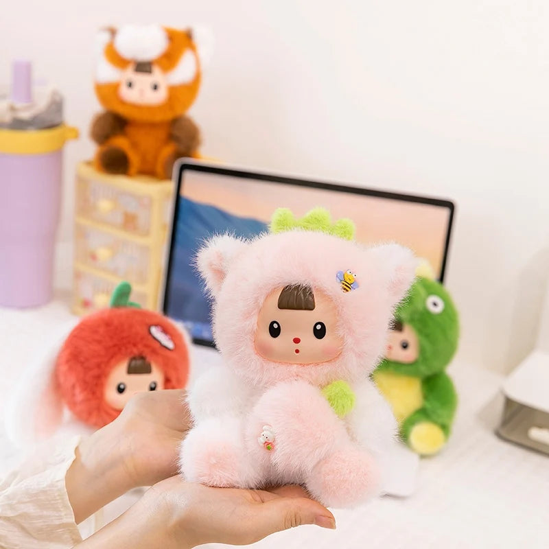 Cute Creative Animal Vinyl Face Plush Pendant Toys