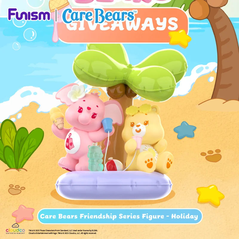 FUNISM Care Bears Friendship Series Figure Holiday Blind Box Action Figure Toy Gift for Kids Collectors Series Figures Action