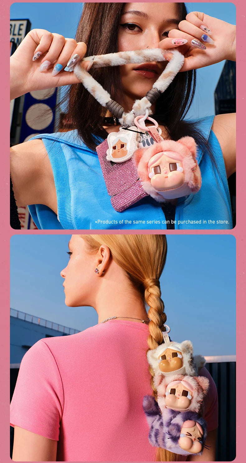 POP MART CRYBABY Wild but Cutie Plush Pendant + Crying Again Blind Box Combo