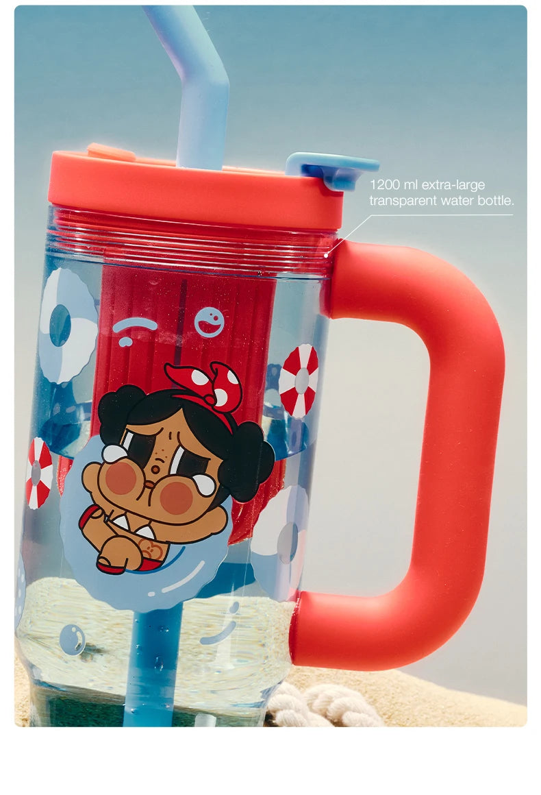 POP MART CRYBABY Vacation Mode On Straw Cup