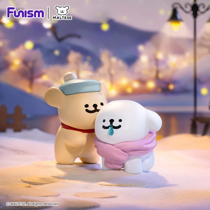FUNISM Maltese Cuddly Moments Series Blind Box Figures