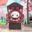 Animated character figure named 'Emma' in a decorative frame with cherry blossom background