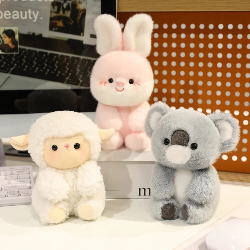 Cute Sitting Animals Plush – Red Panda, Fox, Sloth, Cat, Capybara & Pig