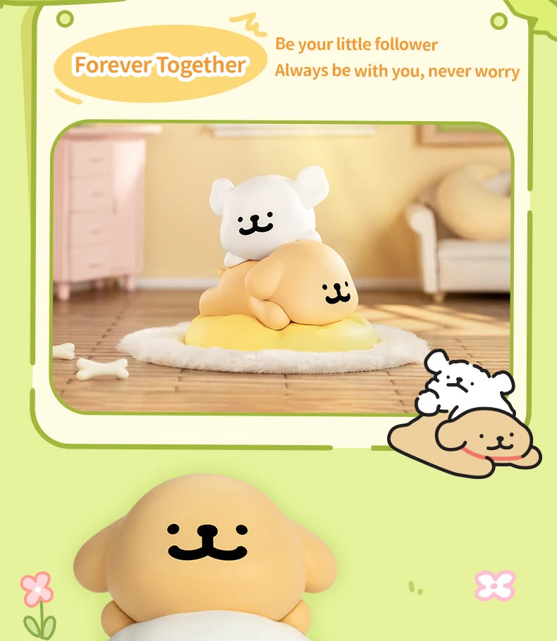 FUNISM Maltese Happy Snuggling Series Blind Box Figures