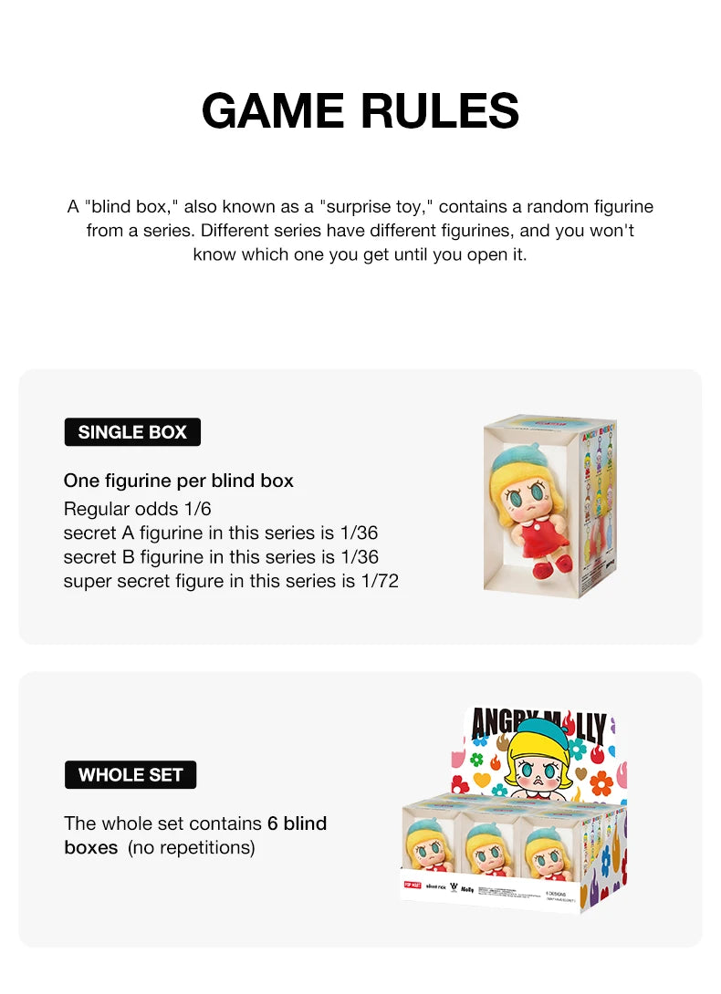 POP MART Angry Molly Angry Energy Plush Blind Box