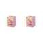 Two pink boxes with a cartoon character on a white background