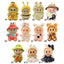 Labubu 17cm Plush Doll Clothes Outfit | K-Pop Inspired Overalls & Party Accessories (Clothing Only)