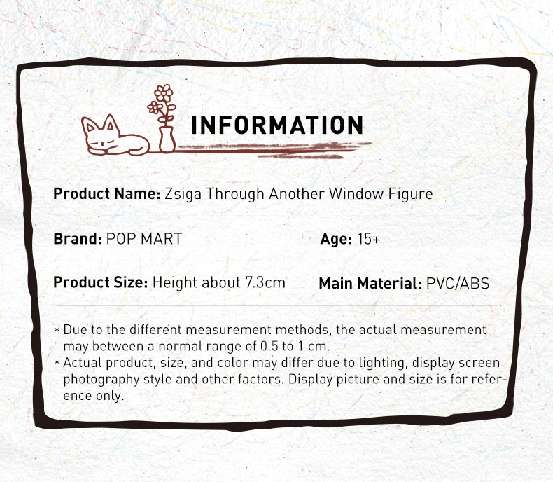 POP MART Zsiga Through Another Window Figure Limited Edition