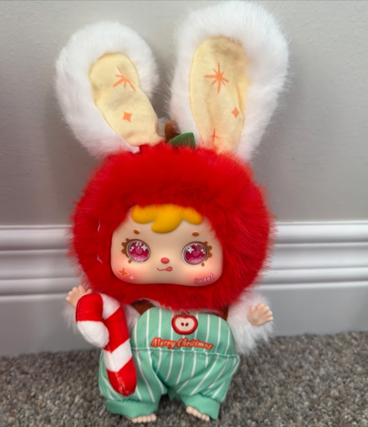 Samuel San Xiao Mao Merry Christmas Eve Apple Rabbit Plush