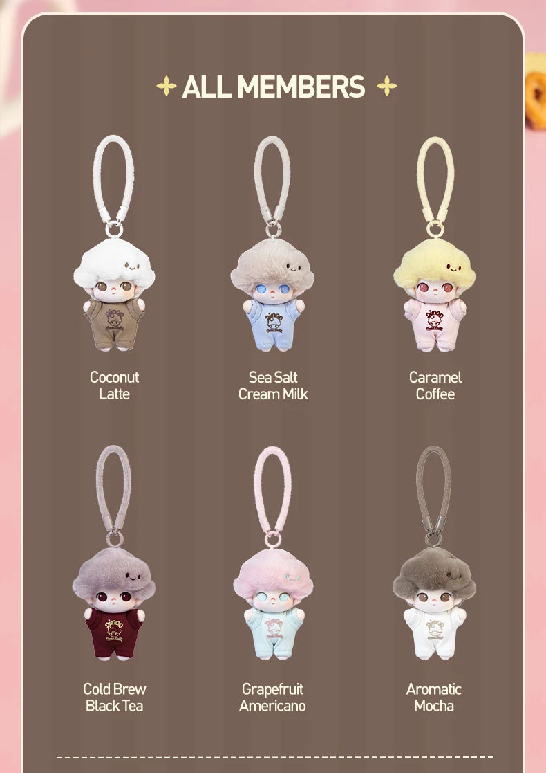 POP MART DIMOO Crush on Coffee Series Soft-faced Plush Keychain Blind Box