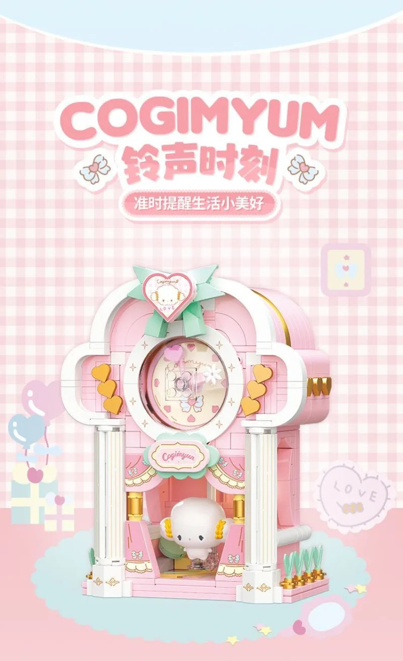 TOPTOY Sanrio Kuromi & My Melody Powder Dream Home Micro Building Blocks