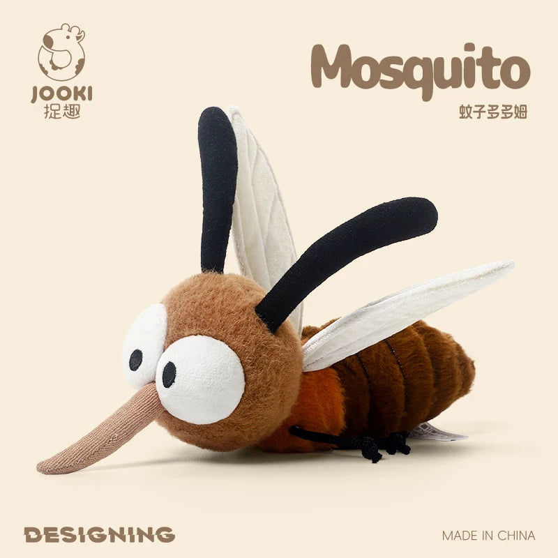 Cute Cartoon Insect Plush Toy Collection – Caterpillar, Firefly, Dragonfly, Mosquito, Cockroach