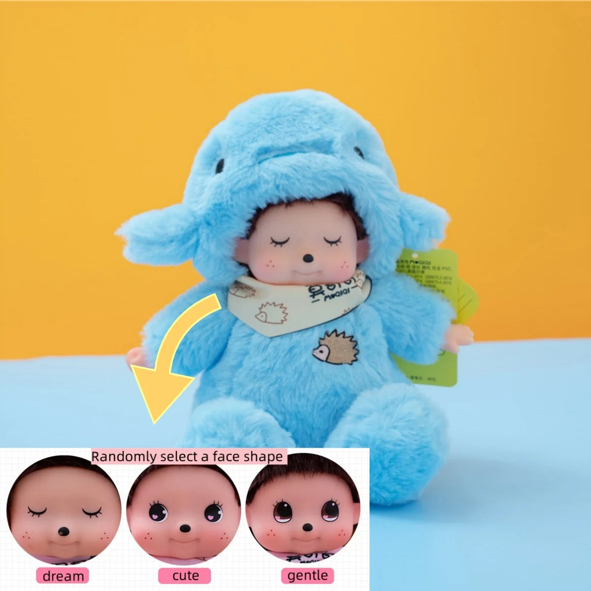 Mochich Vinyl Face Plush – Dolphin, Aries, Bear & Crab