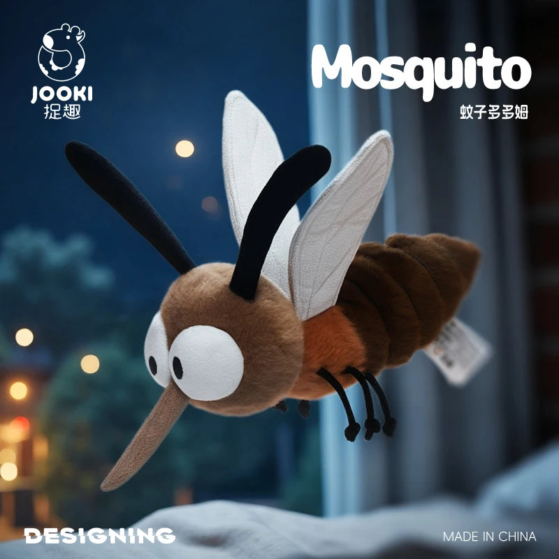 Cute Cartoon Insect Plush Toy Collection – Caterpillar, Firefly, Dragonfly, Mosquito, Cockroach