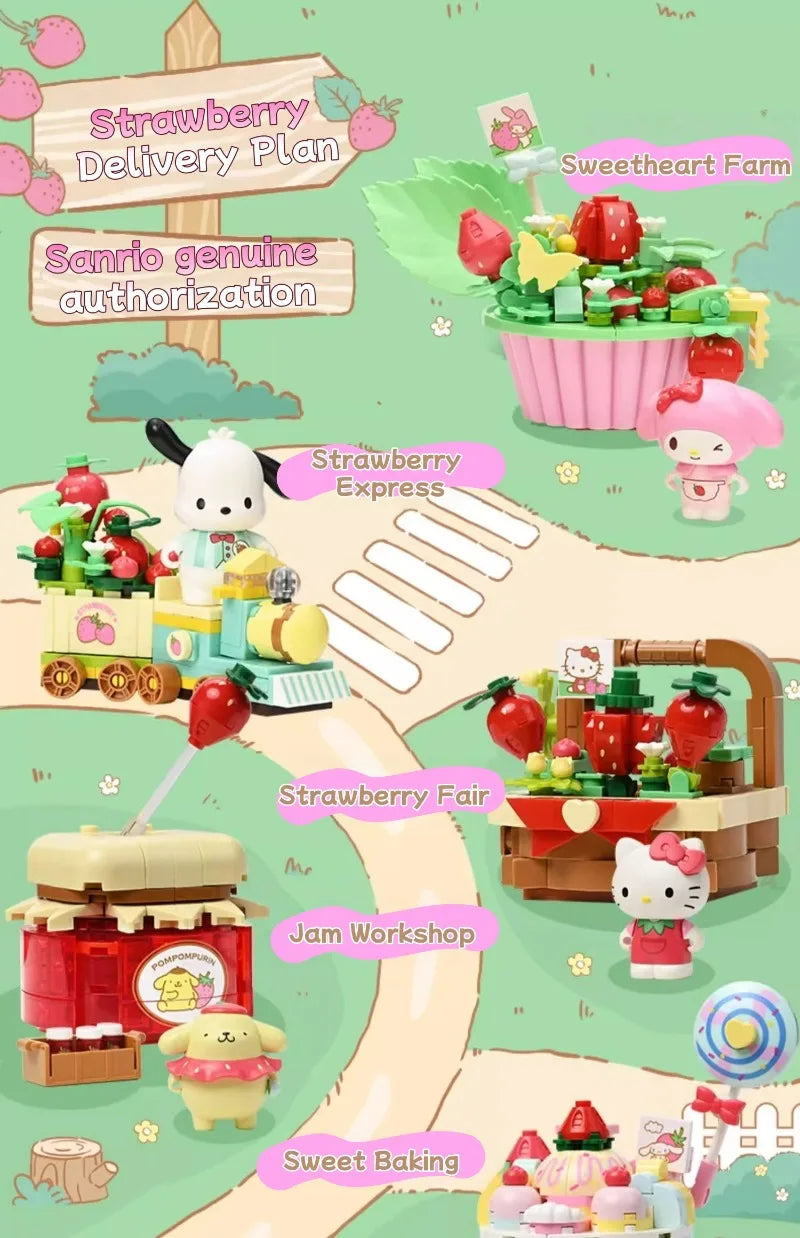 KEEPPLEY Sanrio Hello Kitty & Kuromi Micro Building Blocks