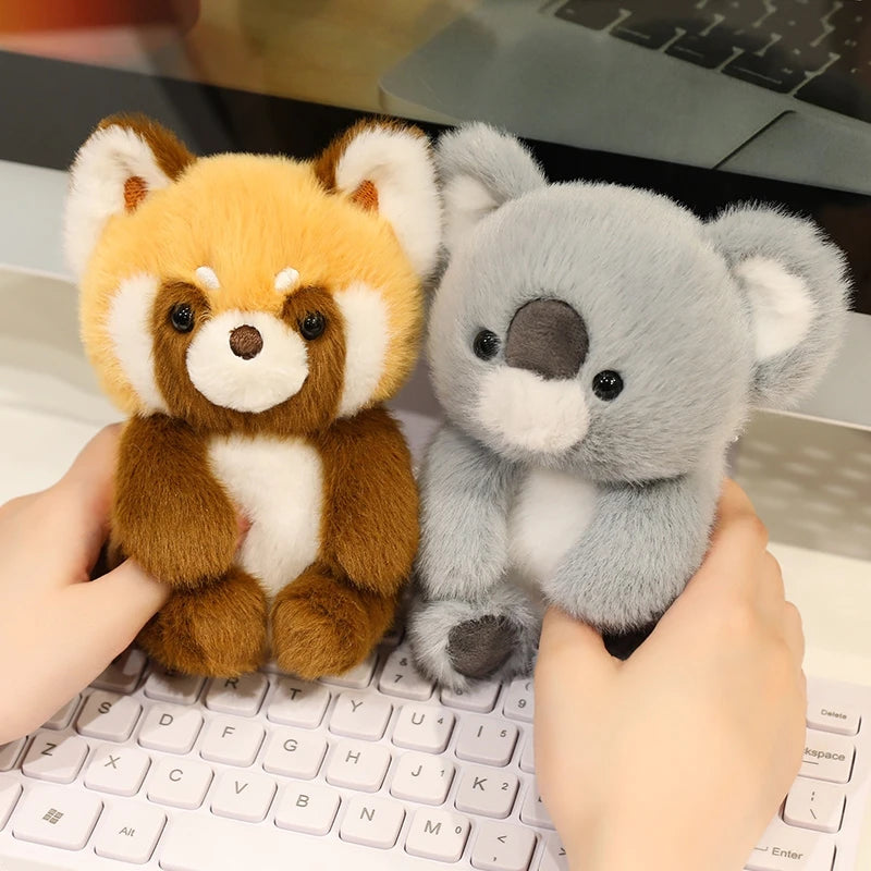Cute Sitting Animals Plush – Red Panda, Fox, Sloth, Cat, Capybara & Pig