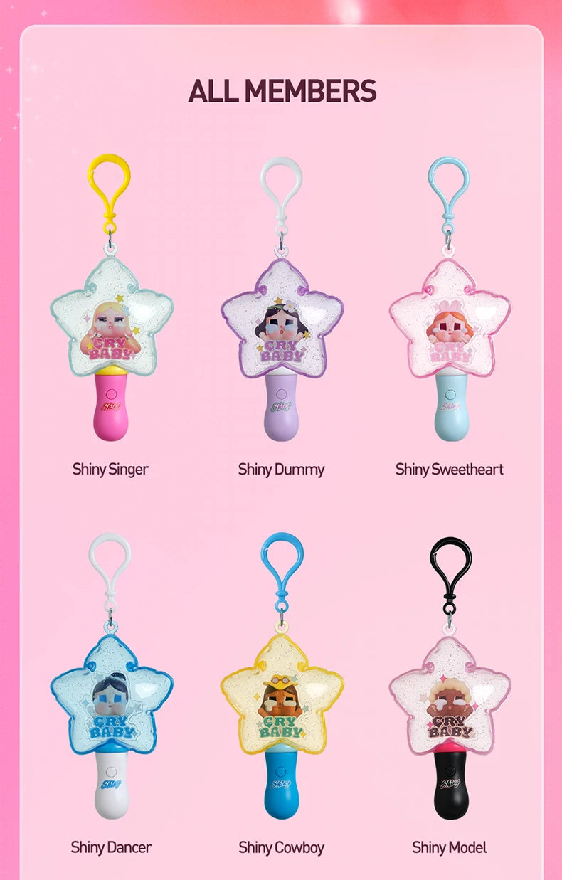 POP MART CRYBABY Shiny Shiny Series Luminous Pendant Blind Box