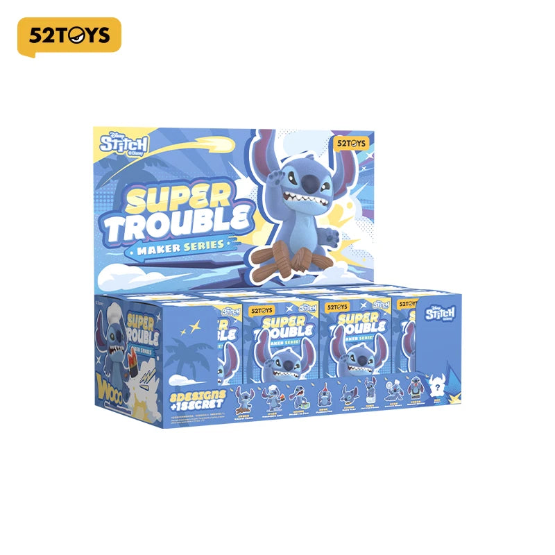 52TOYS Disney Stitch Super Trouble Maker Blind Box Figures