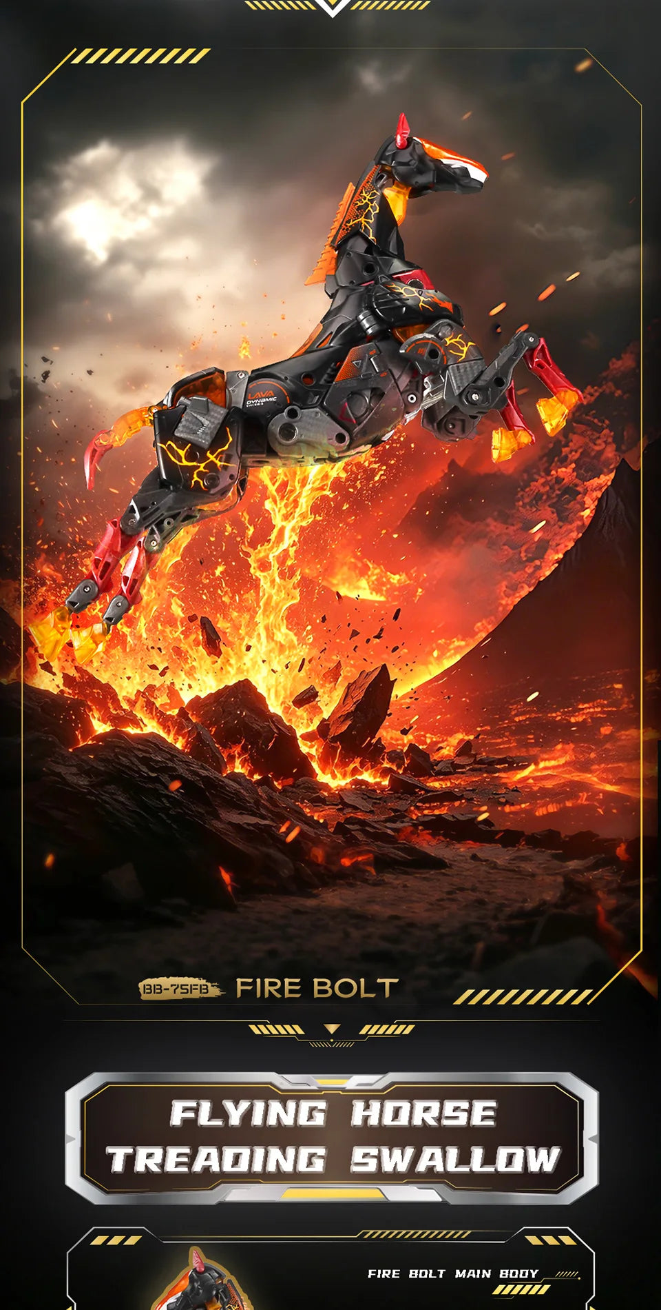 52TOYS BEASTBOX BB-75FB FIRE BOLT Transformation Collectible image 12