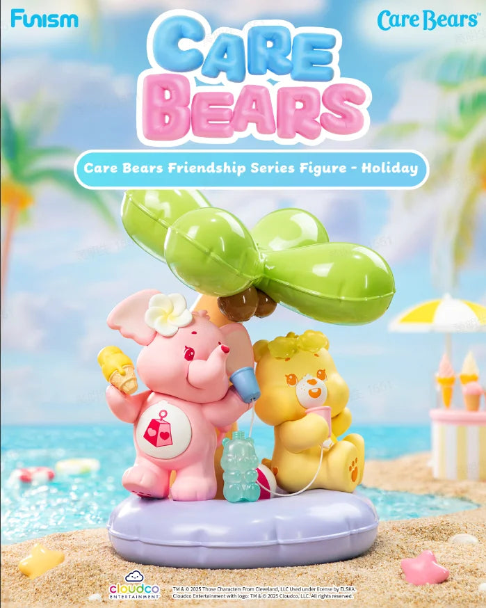 FUNISM Care Bears Friendship Series Figure Holiday Blind Box Action Figure Toy Gift for Kids Collectors Series Figures Action