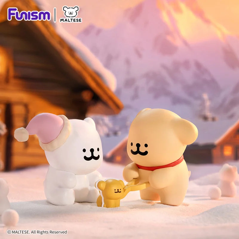 FUNISM Maltese Cuddly Moments Series Blind Box Figures