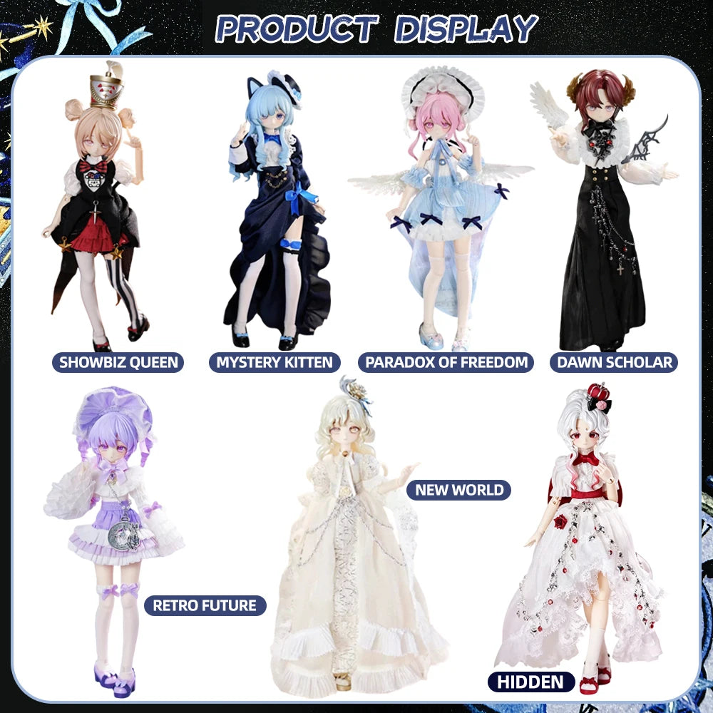Paradox World 1/8 BJD Blind Box Movable Joint Doll Anime Toy Cartoon front product view