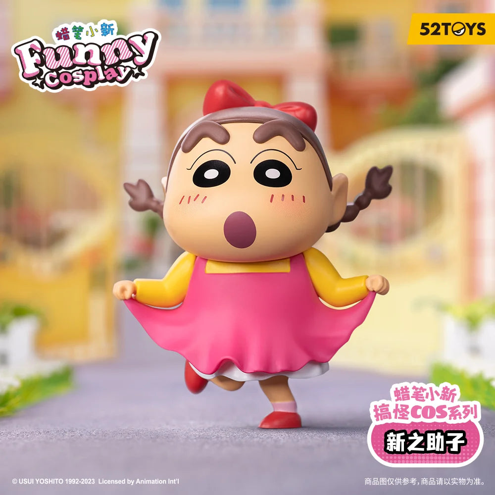 52TOYS Crayon Shin-chan Funny Cosplay Blind Box Mystery Collectible Figures
