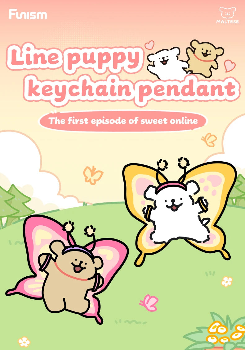 FUNISM Maltese Puppy Keychain Series
