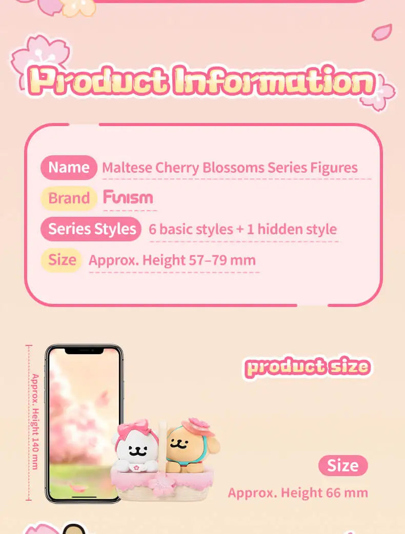 FUNISM Maltese Cherry Blossoms Blind Box Figures