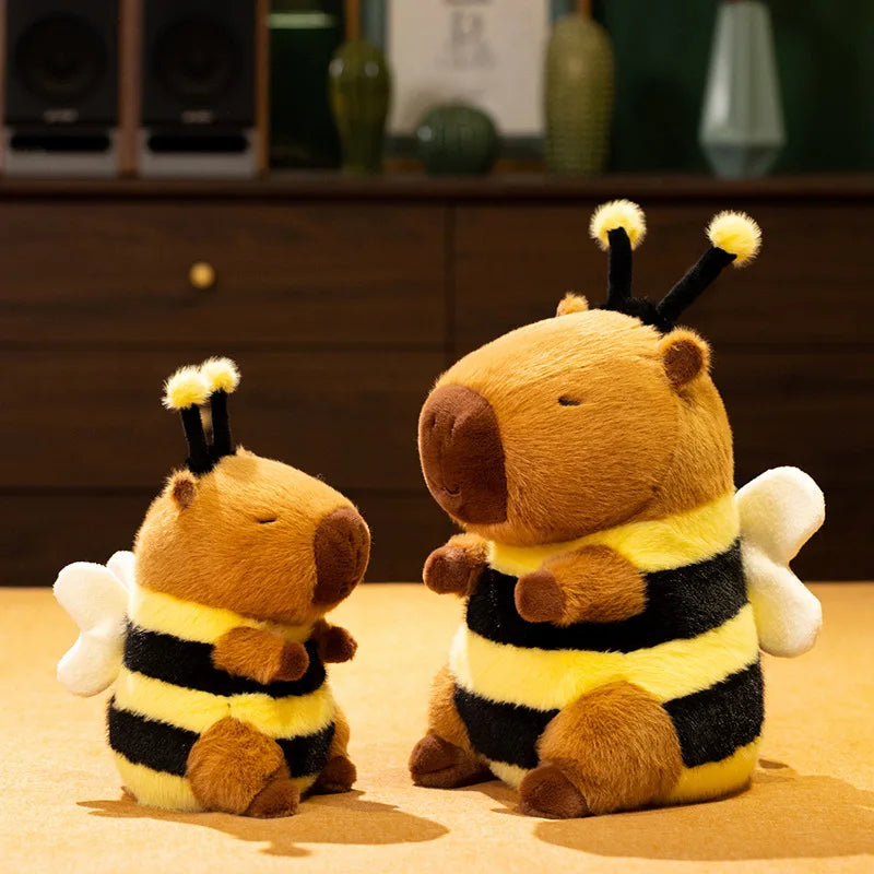 Bee Capybara Plush – Cute Hybrid Stuffed Animal