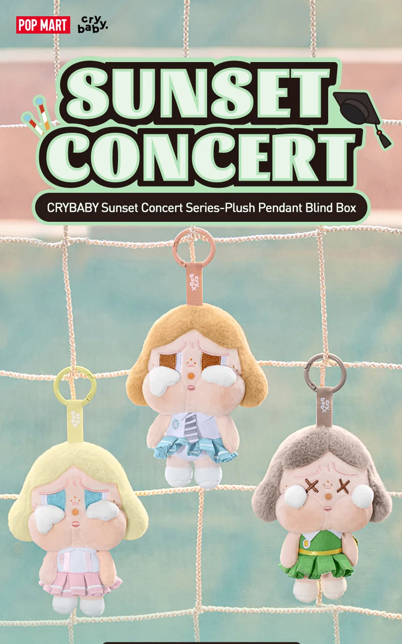 POP MART CRYBABY Sunset Concert Series Plush Pendant Blind Box