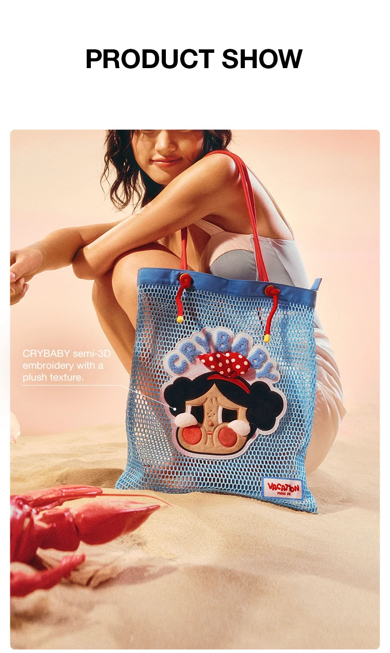 POP MART CRYBABY Vacation Mode On Shoulder Bag
