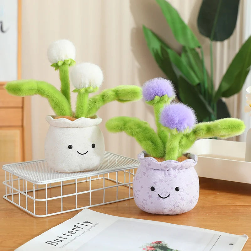 Cute Stuffed Plush Plant Toy Interesting Dandelion Plush display view