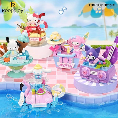 Keeppley Sanrio Summer Party Building Blocks – Hello Kitty, Kuromi & My Melody
