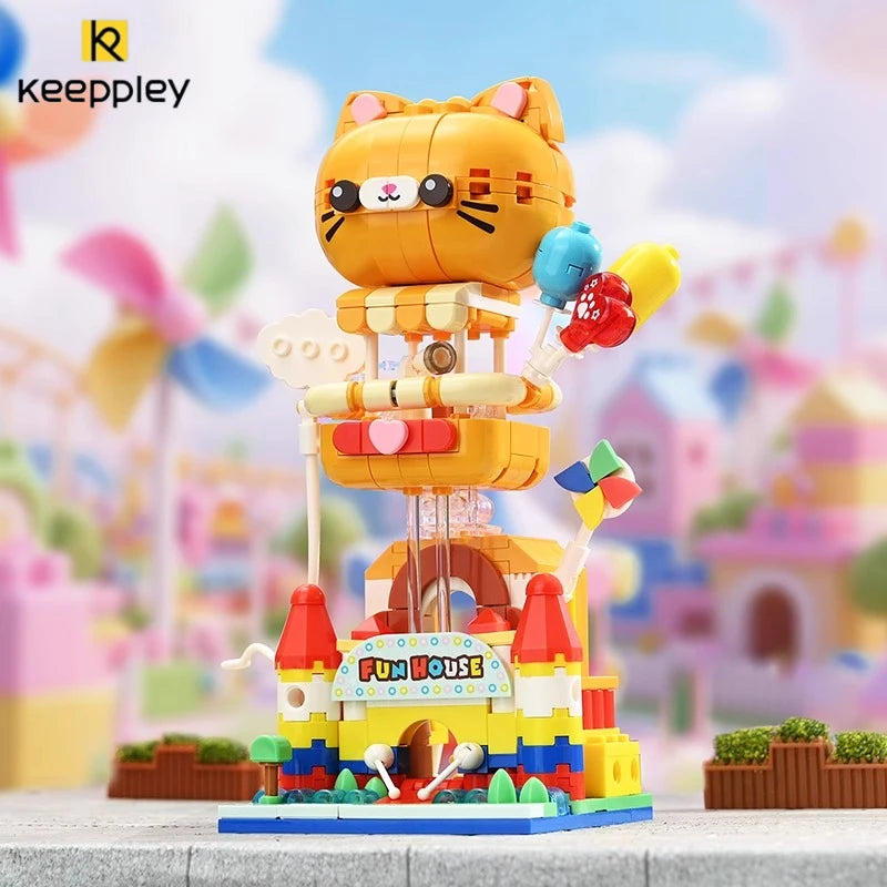 KEEPPLEY Unicorn Ice Cream Shop Street View Building Blocks