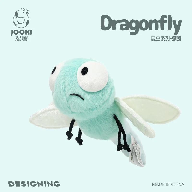 Cute Cartoon Insect Plush Toy Collection – Caterpillar, Firefly, Dragonfly, Mosquito, Cockroach