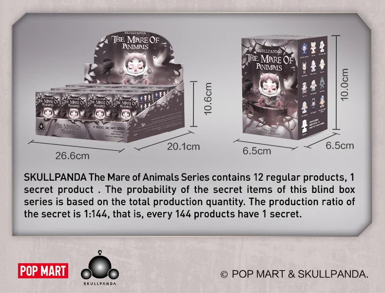POP MART SKULLPANDA The Mare of Animals Series Blind Box Figures (Pre-Order)