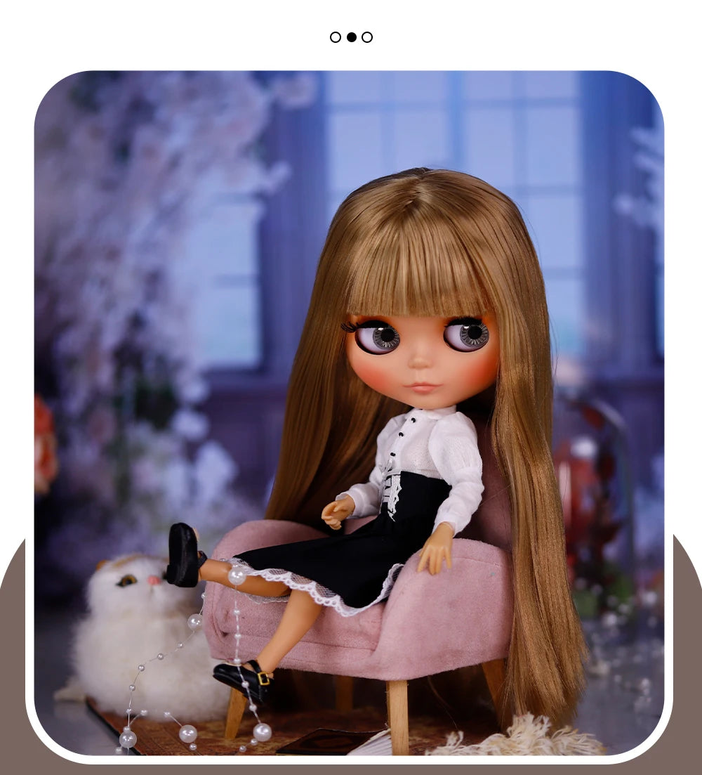 ICY DBS Blyth Doll Tan Skin Matte Face Jointed Body